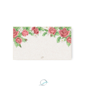 kit presente papelaria 1 - apresentação - cartão de felicitação padrão estampa floral rosas