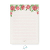kit presente papelaria 1 - apresentação - papel de carta padrão estampa floral rosas