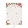 kit presente papelaria 1 - apresentação - planner semanal padrão estampa floral rosas