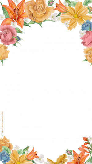 Posts estações do ano - florais - outono2022 - 1080x1920 papel de parede - fundo branco
